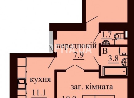 2-х комнатная квартира 67.2 м/кв - ЖК София