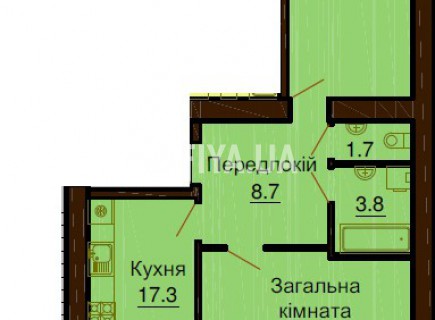 Двухкомнатная квартира 66 м/кв - ЖК София
