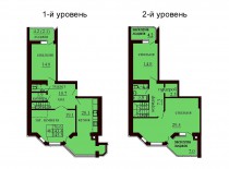 Двухуровневая квартира 145.5 м/кв - ЖК София