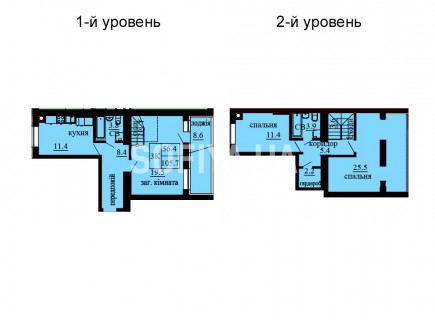 Двухуровневая квартира 105.7 м/кв - ЖК София