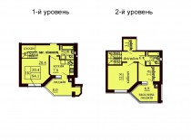 Двухуровневая квартира 84.1 м/кв - ЖК София