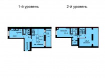 Двухуровневая квартира 105.7 м/кв - ЖК София