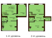 Двухуровневая квартира 136-5 м/кв - ЖК София