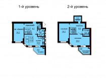 Двухуровневая квартира 118.8 м/кв - ЖК София