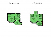 Двухуровневая квартира 86.2 м/кв - ЖК София