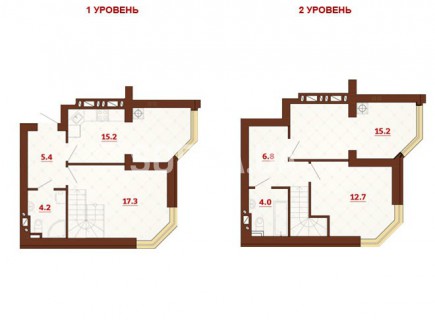 Двухуровневая квартира 80.8 м/кв - ЖК София