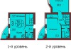 Двухуровневая квартира 87.3 м/кв - ЖК София