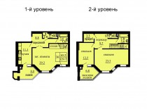 Двухуровневая квартира 129.7 м/кв - ЖК София