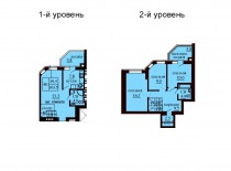 Двухуровневая квартира 103.5 м/кв - ЖК София