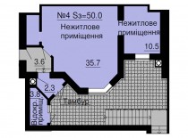 Нежилое помещение 50 м/кв - ЖК София