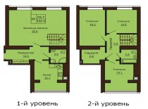 Двухуровневая квартира 122.3 м/кв - ЖК София