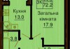 3-х комнатная квартира 72.2 м/кв - ЖК София