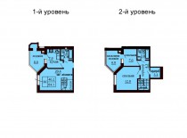 Двухуровневая квартира 84.1 м/кв - ЖК София