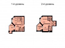 Двухуровневая квартира 86.1 м/кв - ЖК София