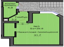 Нежилое помещение 39.8 м/кв - ЖК София