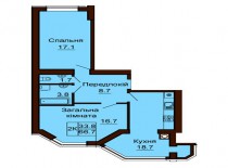 2-х комнатная квартира 66.7 м/кв - ЖК София