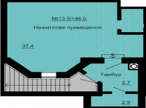 Нежилое помещение 46 м/кв - ЖК София