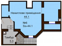 Нежилое помещение 44.1 м/кв - ЖК София