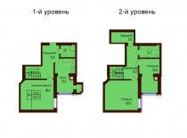 Двухуровневая квартира 102.9 м/кв - ЖК София