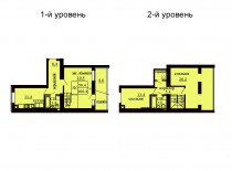 Двухуровневая квартира 106.4 м/кв - ЖК София