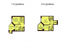 Двухуровневая квартира 84.1 м/кв - ЖК София