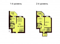 Двухуровневая квартира 95.8 м/кв - ЖК София