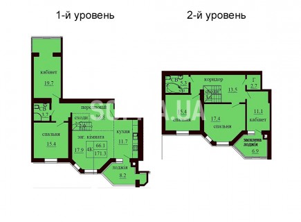 Двухуровневая квартира 171.3 м/кв - ЖК София