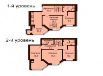Двухуровневая квартира 108.1 м/кв - ЖК София