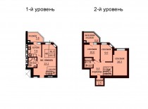 Двухуровневая квартира 103.5 м/кв - ЖК София