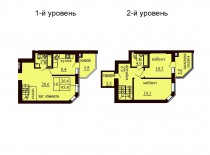 Двухуровневая квартира 95.8 м/кв - ЖК София