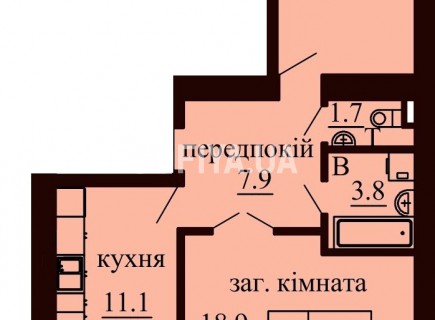 2-х комнатная квартира 67.2 м/кв - ЖК София