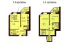 Двухуровневая квартира 90.5 м/кв - ЖК София
