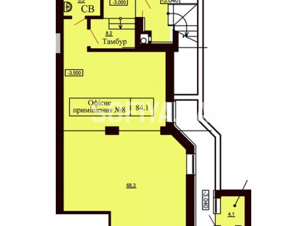 Нежилое помещение 84.1 м/кв - ЖК София