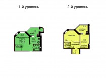 Двухуровневая квартира 91.6 м/кв - ЖК София