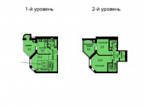 Двухуровневая квартира 86.1 м/кв - ЖК София