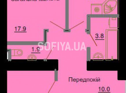 3-х комнатная квартира 74,1 м/кв - ЖК София