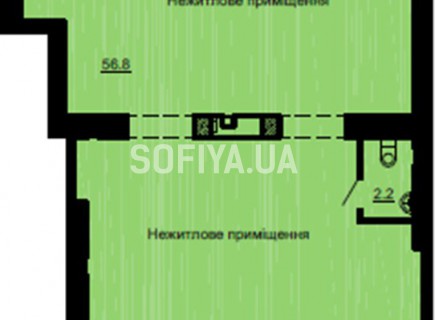 Нежилое помещение 116.3 м/кв - ЖК София