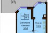 Однокомнатная квартира 39.5 м/кв - ЖК София