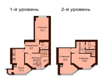 Двухуровневая квартира 108.1 м/кв - ЖК София