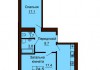 2-х комнатная квартира 67.4 м/кв - ЖК София