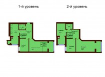 Двухуровневая квартира 151.1 м/кв - ЖК София