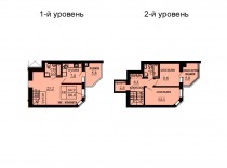 Двухуровневая квартира 86.6 м/кв - ЖК София