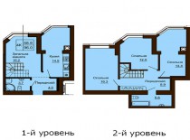 Двухуровневая квартира 96 м/кв - ЖК София