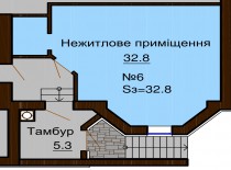 Нежилое помещение 32.8 м/кв - ЖК София